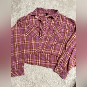 Wild fable oversized flannel button up